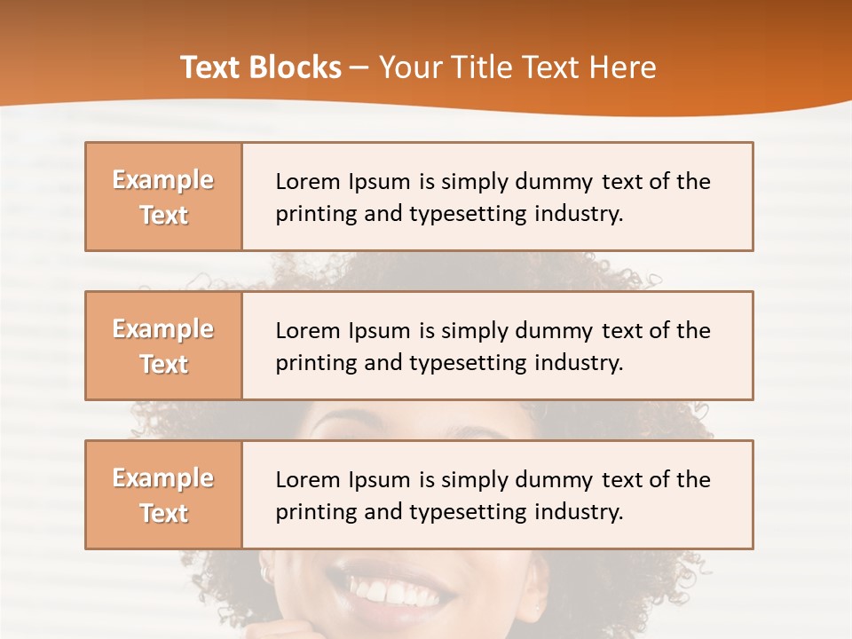 Lady Indoor Smile PowerPoint Template