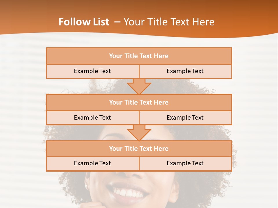 Lady Indoor Smile PowerPoint Template
