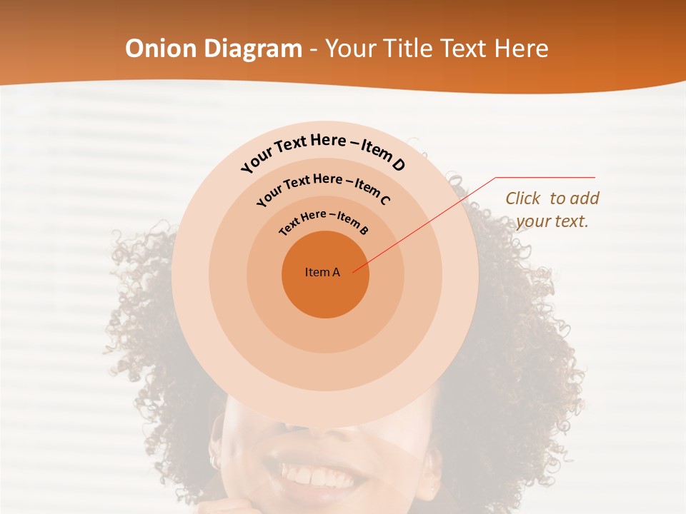 Lady Indoor Smile PowerPoint Template