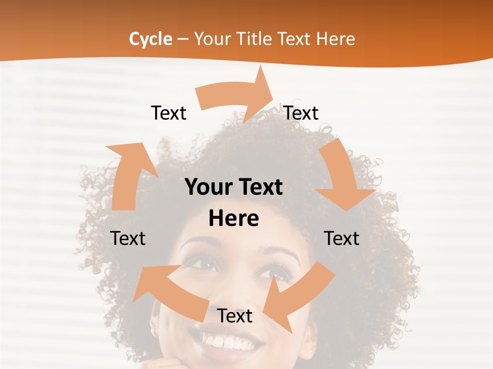 Lady Indoor Smile PowerPoint Template