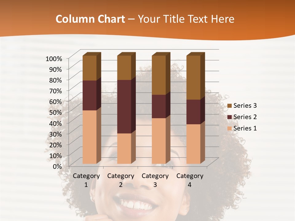 Lady Indoor Smile PowerPoint Template