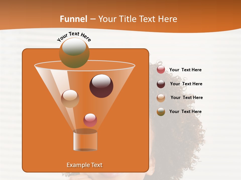 Lady Indoor Smile PowerPoint Template