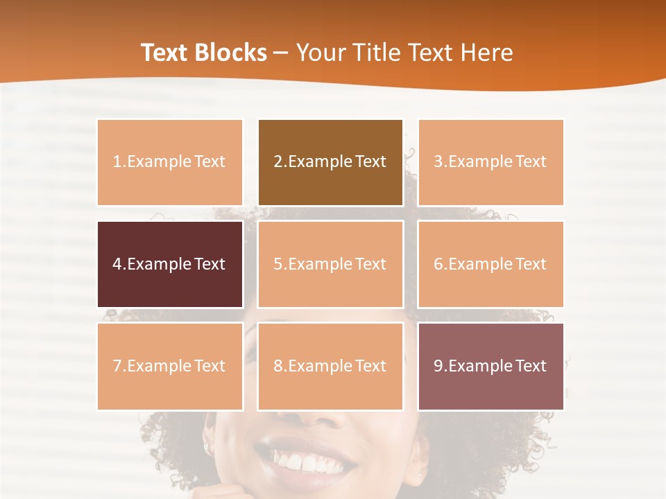 Lady Indoor Smile PowerPoint Template