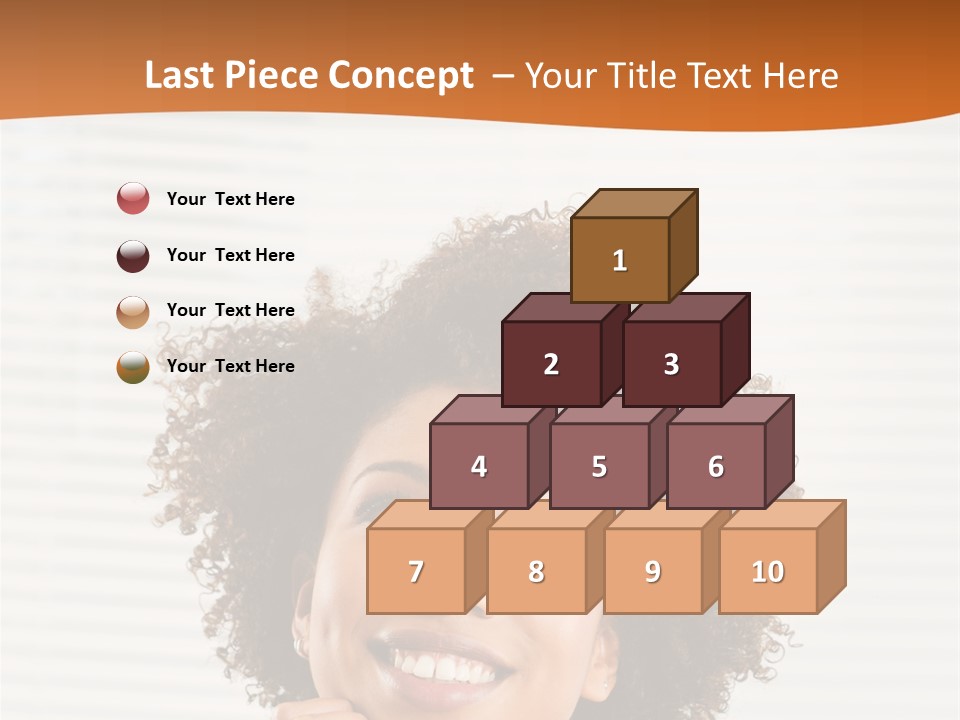 Lady Indoor Smile PowerPoint Template