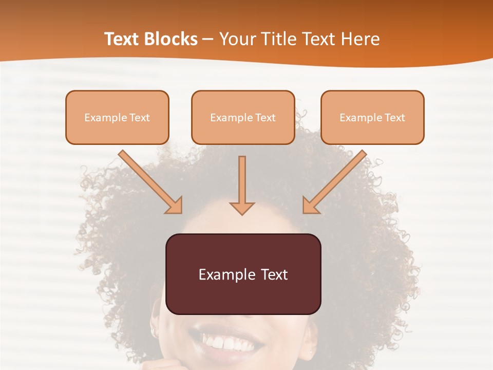 Lady Indoor Smile PowerPoint Template