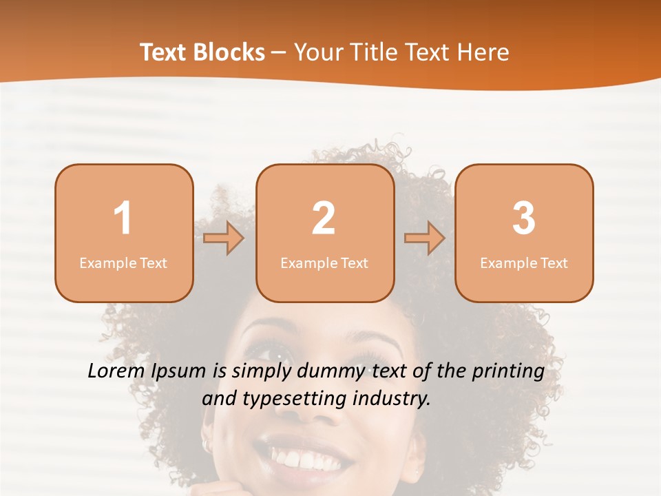 Lady Indoor Smile PowerPoint Template