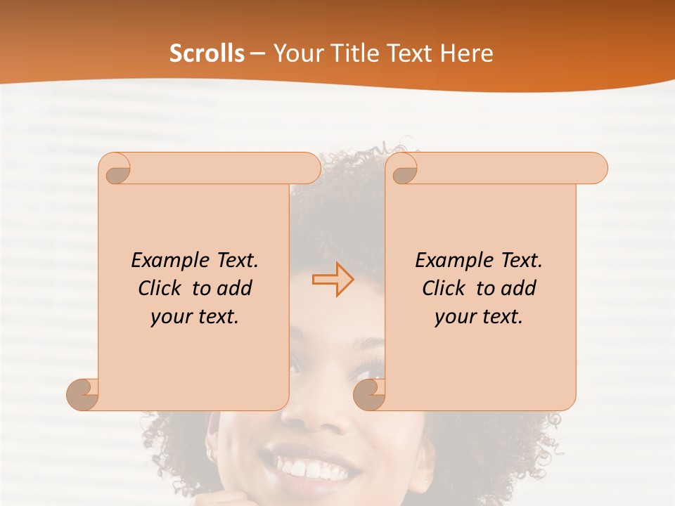 Lady Indoor Smile PowerPoint Template