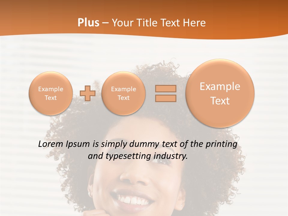 Lady Indoor Smile PowerPoint Template