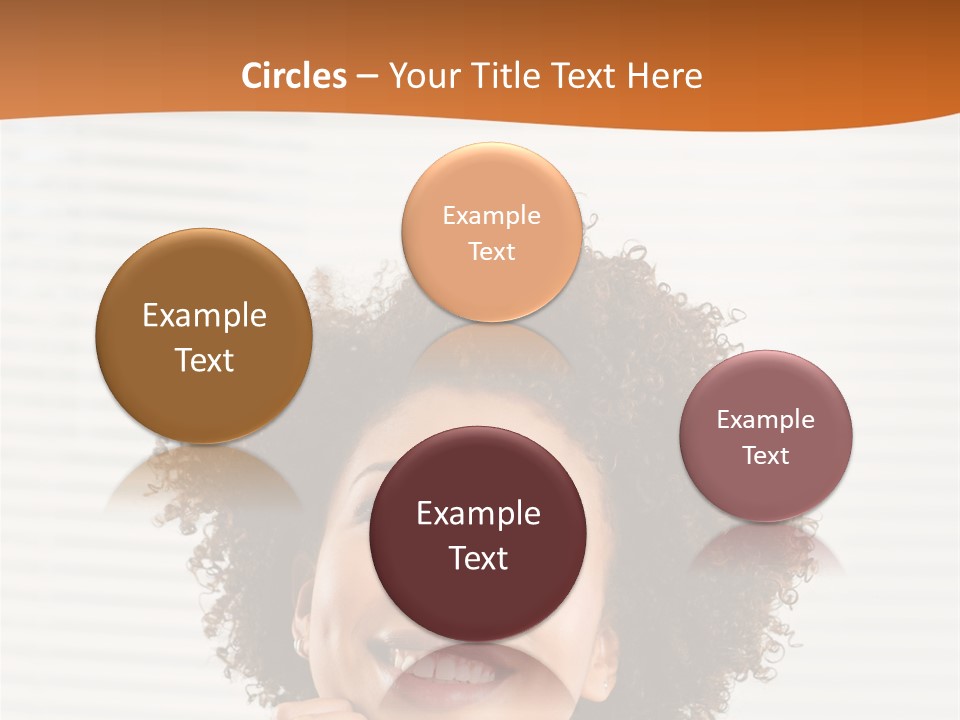 Lady Indoor Smile PowerPoint Template