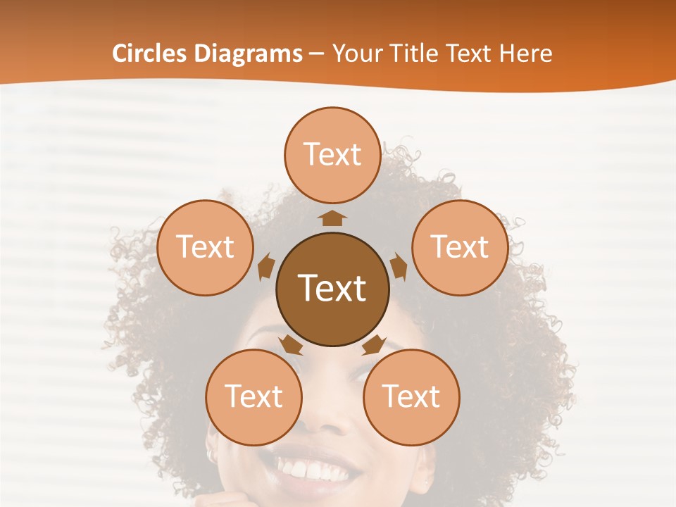 Lady Indoor Smile PowerPoint Template