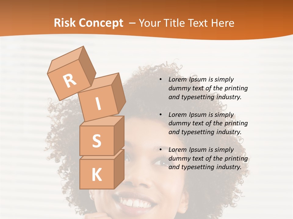 Lady Indoor Smile PowerPoint Template