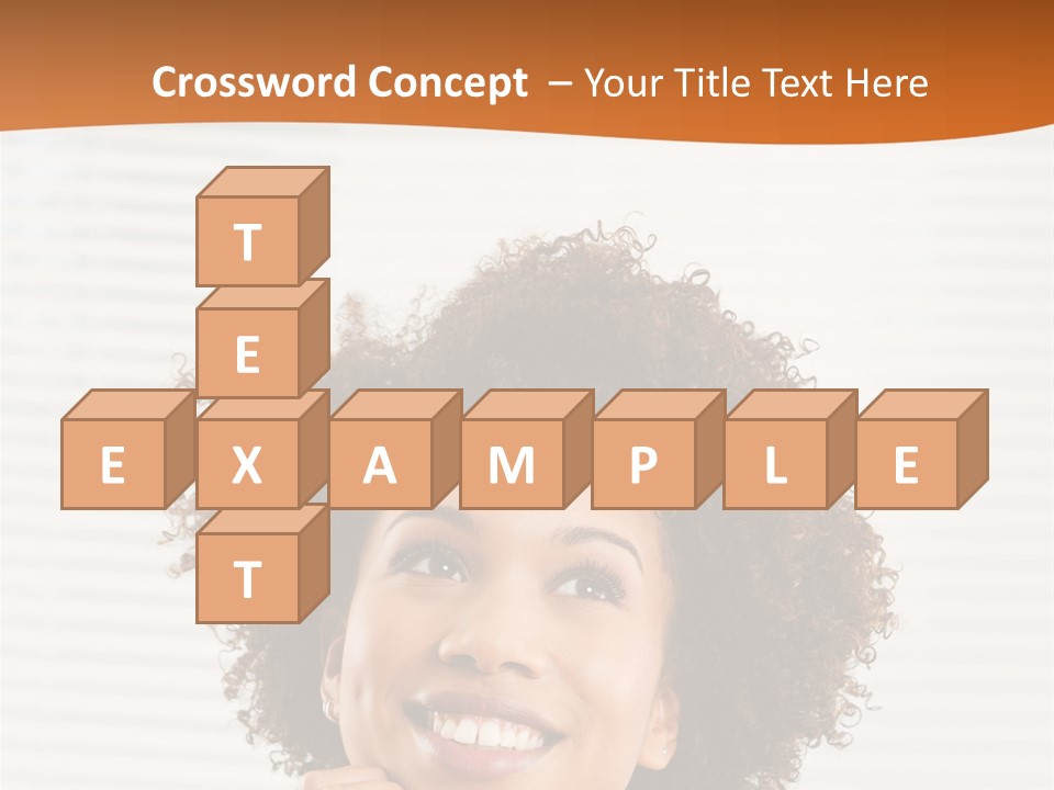 Lady Indoor Smile PowerPoint Template