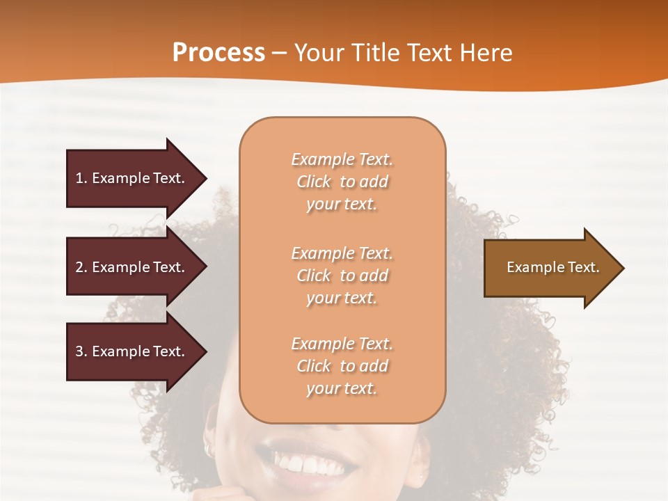 Lady Indoor Smile PowerPoint Template