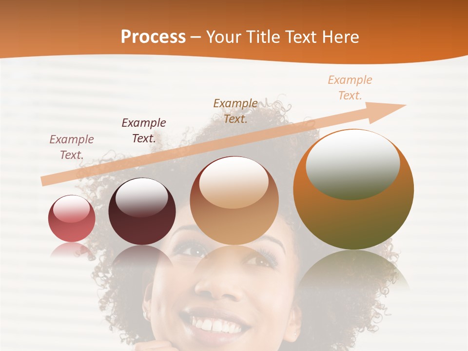 Lady Indoor Smile PowerPoint Template