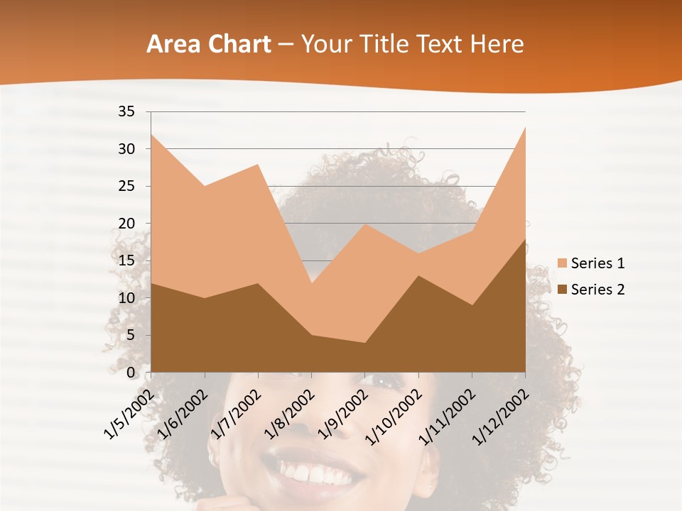 Lady Indoor Smile PowerPoint Template