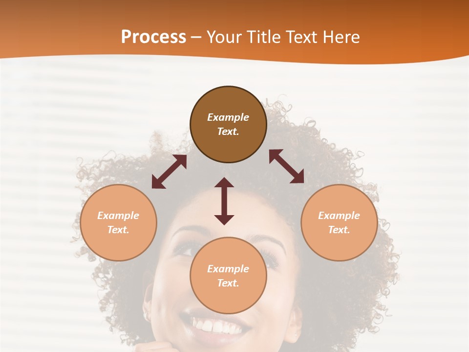 Lady Indoor Smile PowerPoint Template