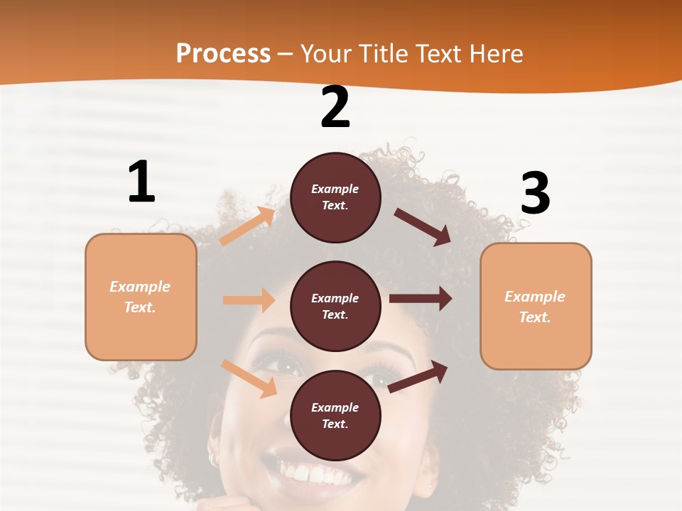 Lady Indoor Smile PowerPoint Template