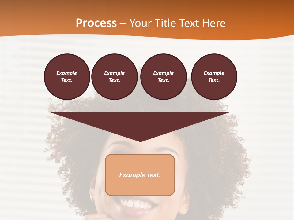 Lady Indoor Smile PowerPoint Template