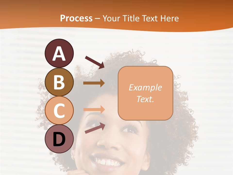 Lady Indoor Smile PowerPoint Template