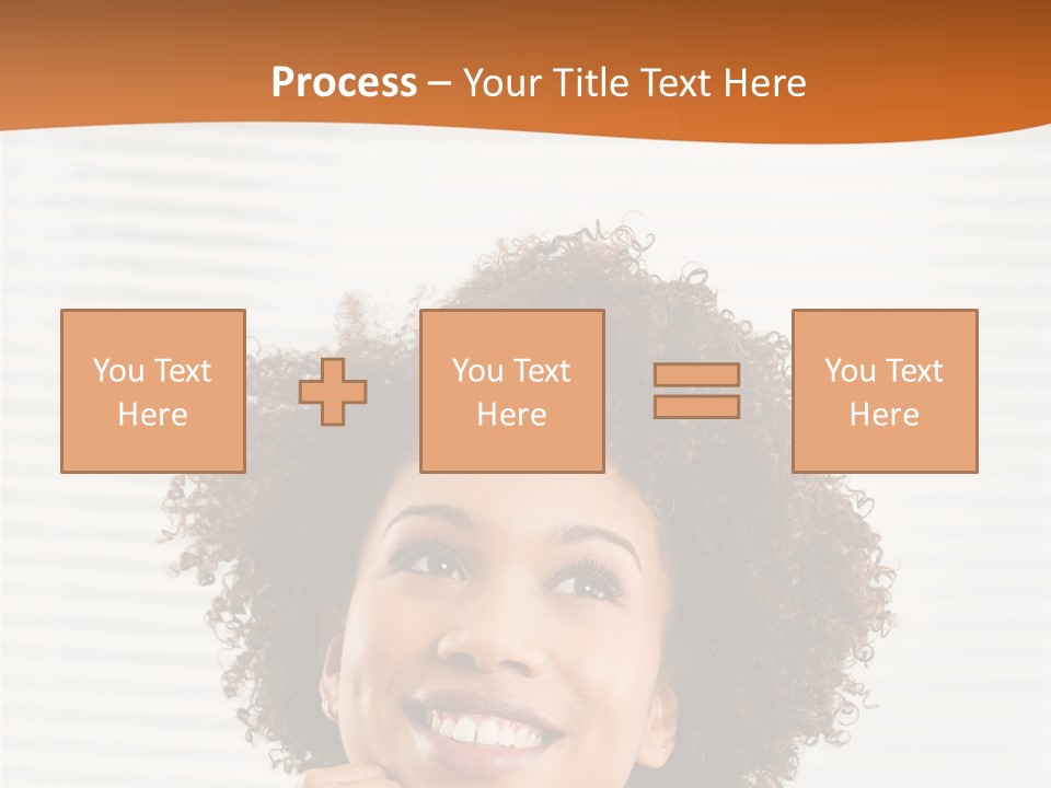 Lady Indoor Smile PowerPoint Template