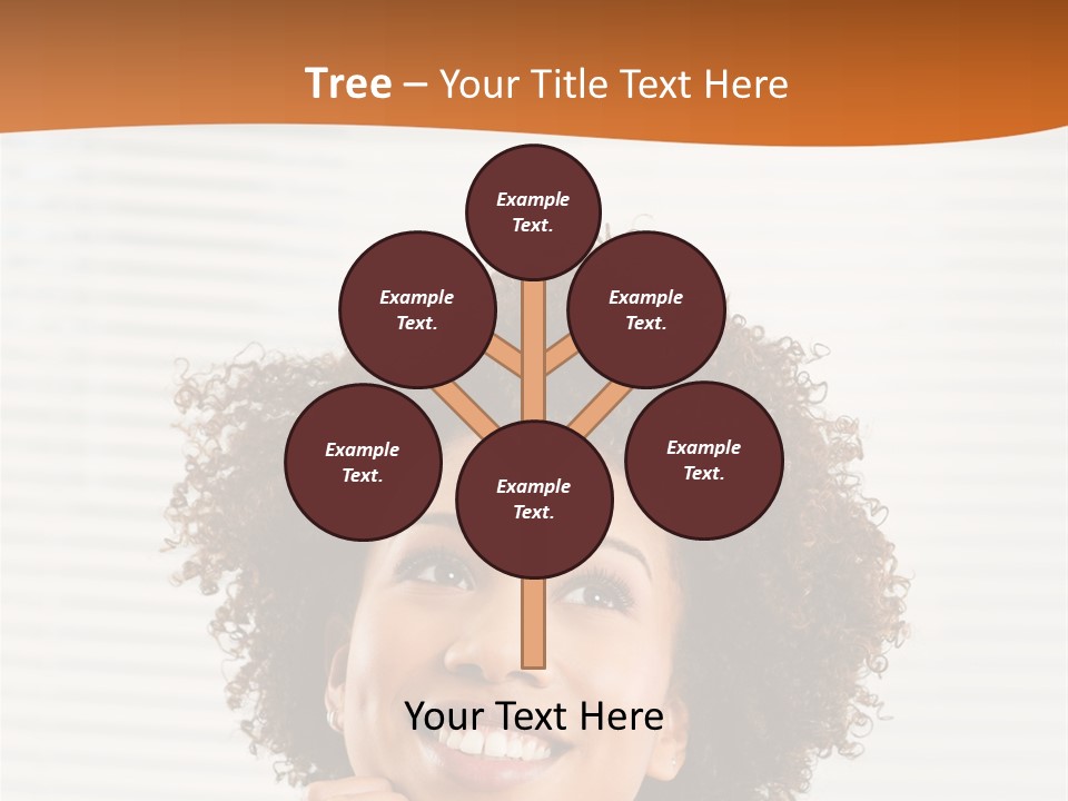 Lady Indoor Smile PowerPoint Template