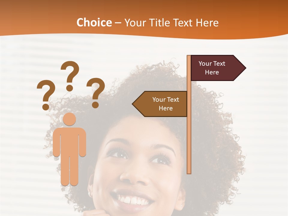 Lady Indoor Smile PowerPoint Template