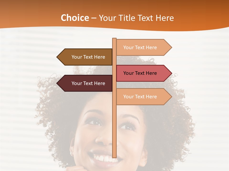 Lady Indoor Smile PowerPoint Template