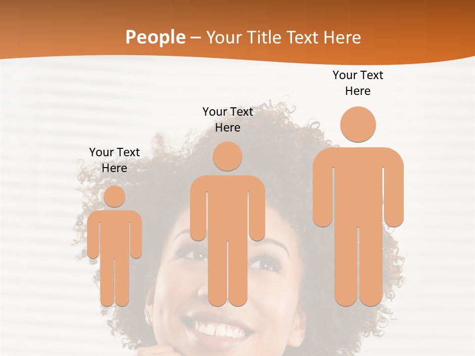 Lady Indoor Smile PowerPoint Template