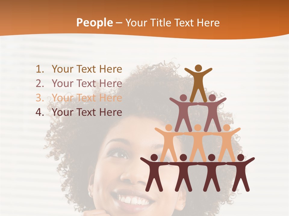 Lady Indoor Smile PowerPoint Template