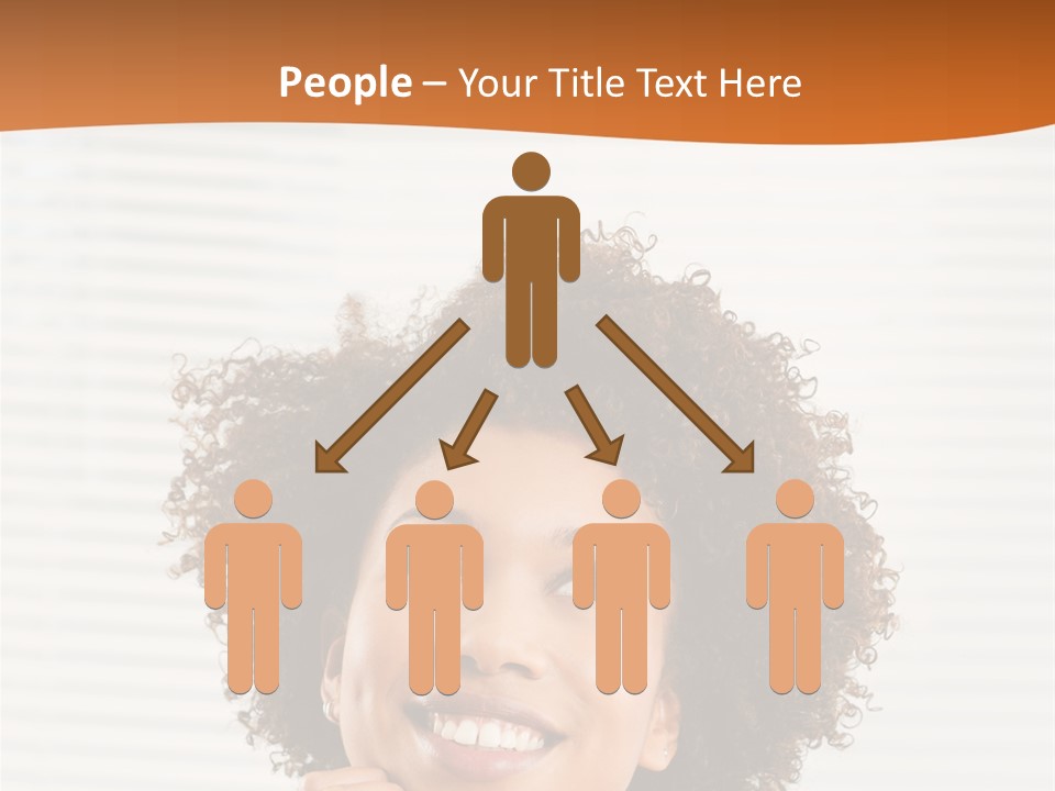 Lady Indoor Smile PowerPoint Template