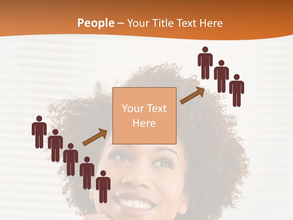 Lady Indoor Smile PowerPoint Template