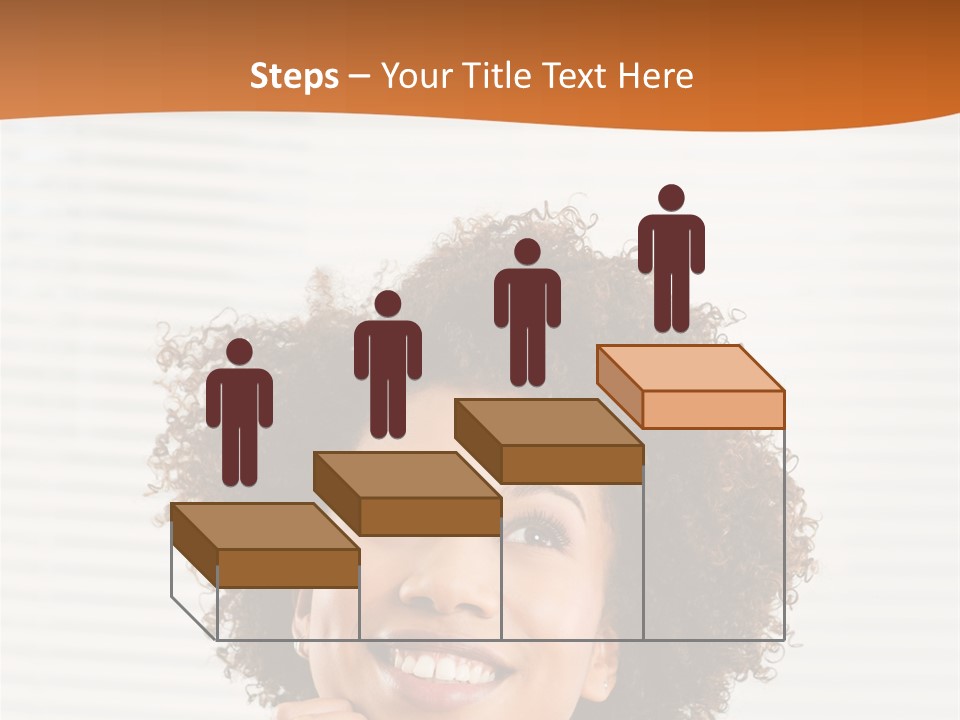 Lady Indoor Smile PowerPoint Template