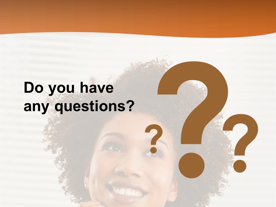 Lady Indoor Smile PowerPoint Template