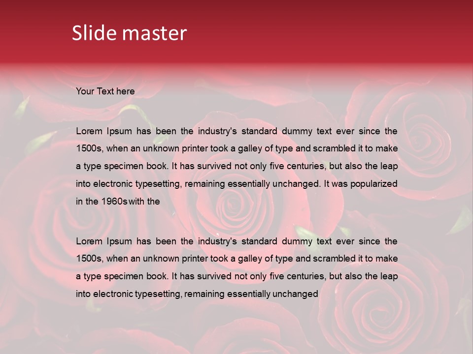 Bouquet Botanical Gift PowerPoint Template