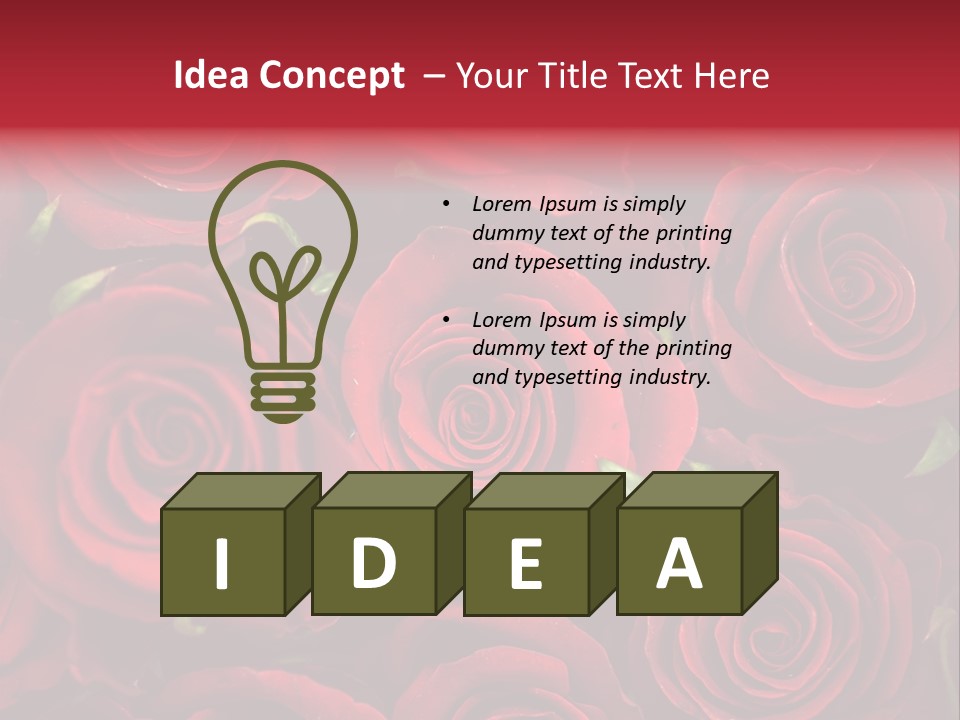 Bouquet Botanical Gift PowerPoint Template