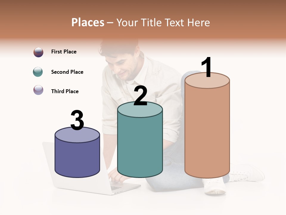 Young  Working PowerPoint Template