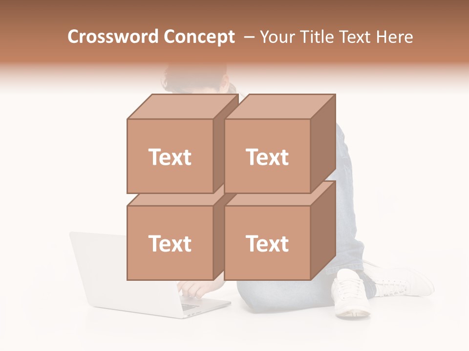 Young  Working PowerPoint Template