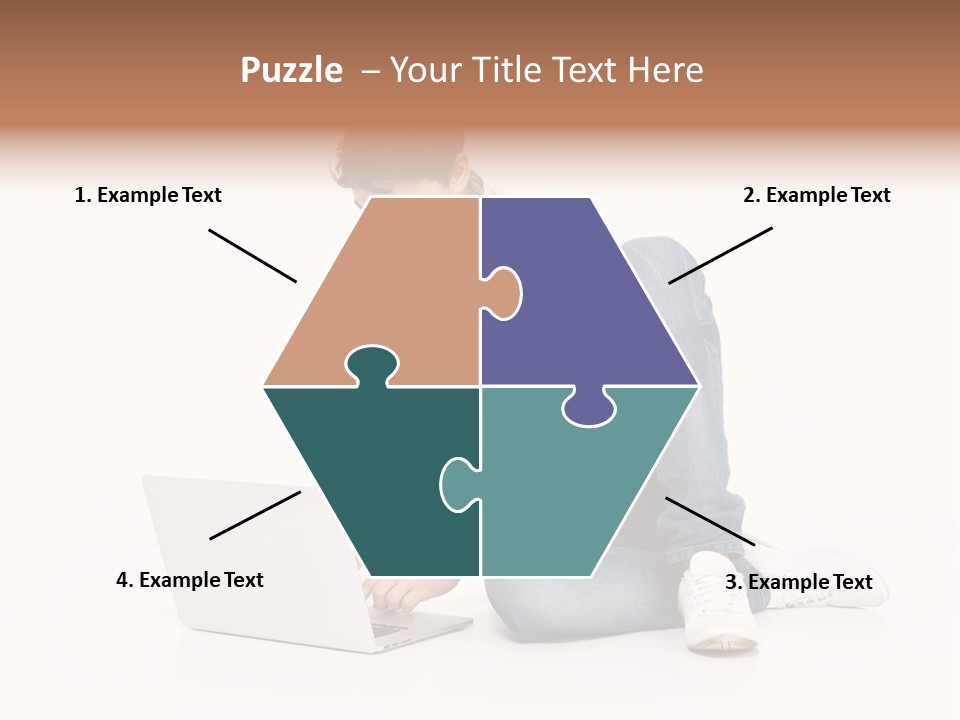 Young  Working PowerPoint Template