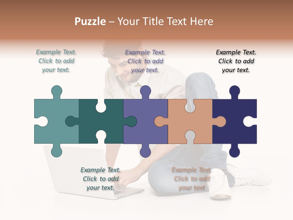 Young  Working PowerPoint Template