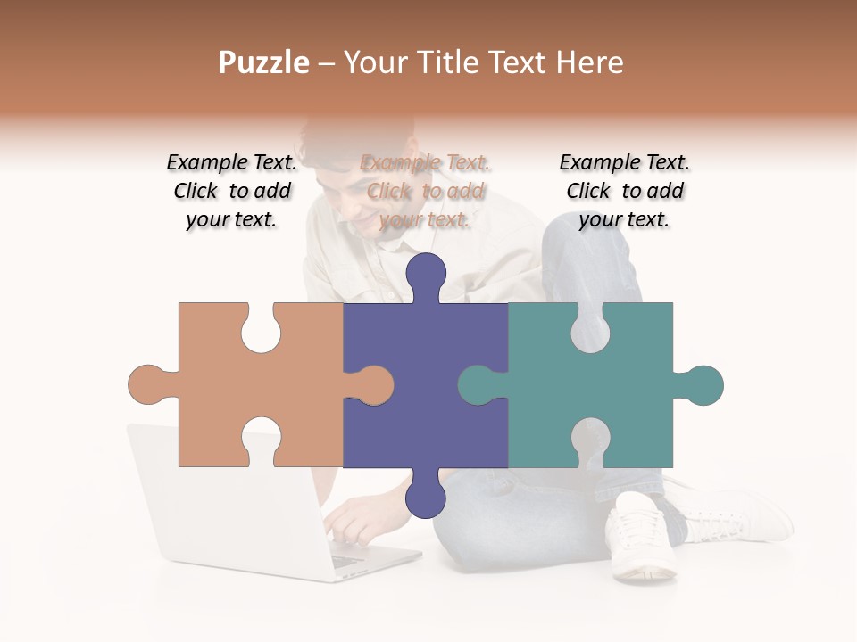 Young  Working PowerPoint Template