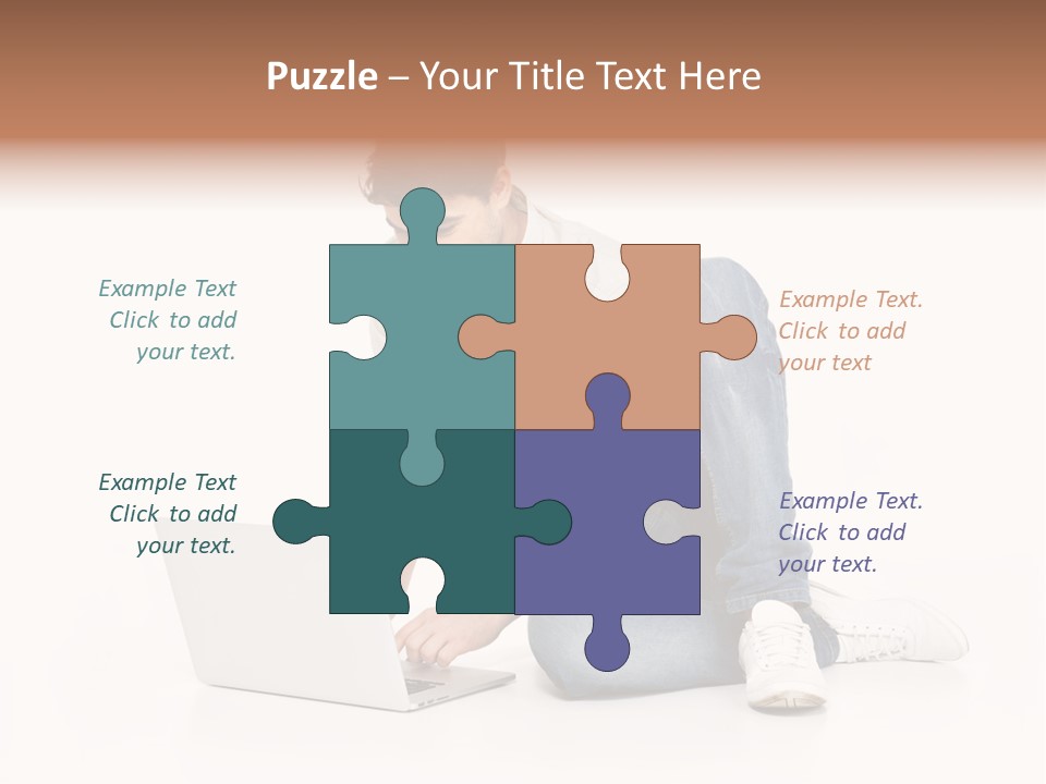Young  Working PowerPoint Template