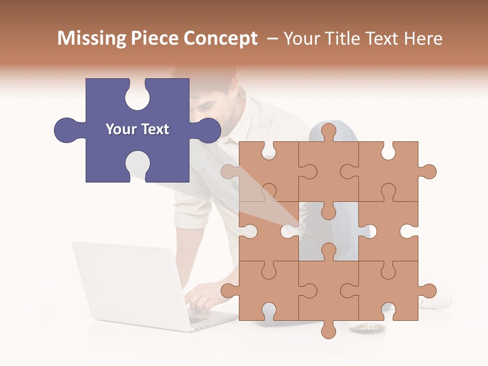 Young  Working PowerPoint Template