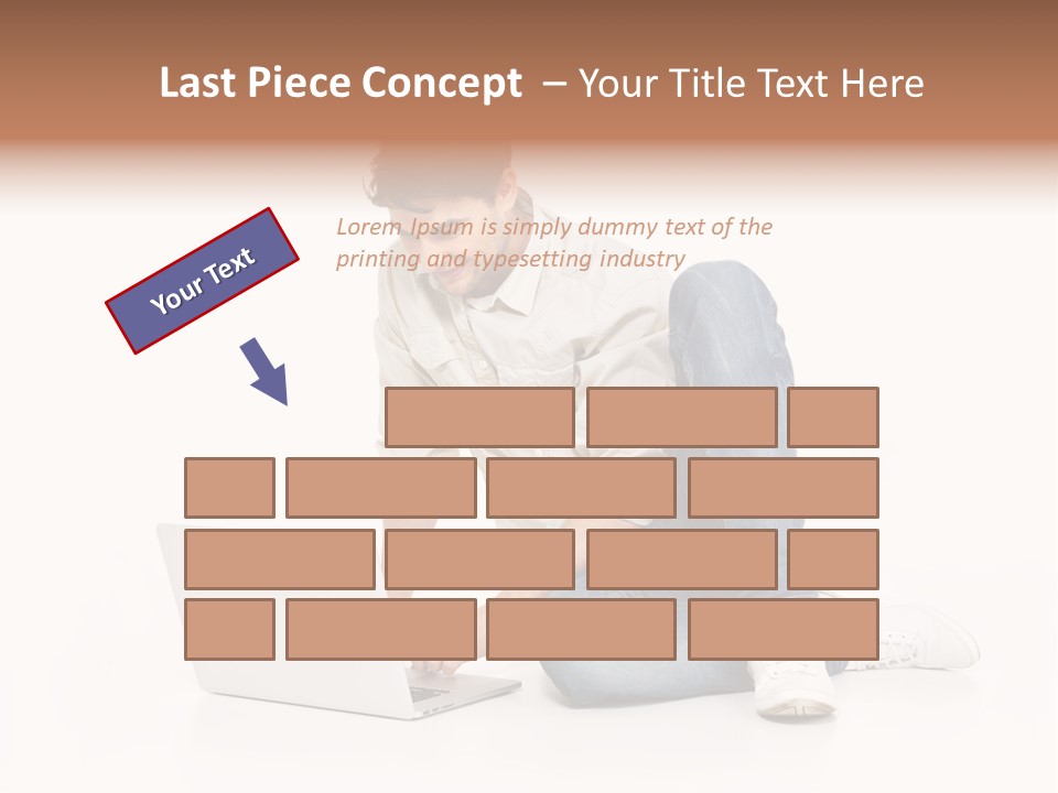 Young  Working PowerPoint Template