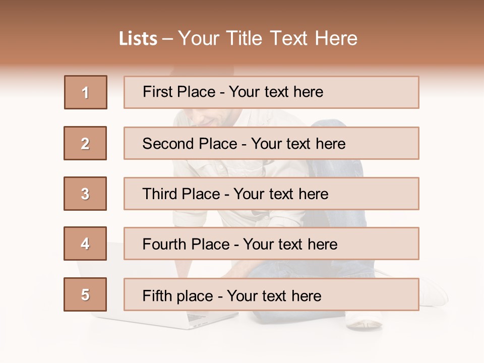Young  Working PowerPoint Template