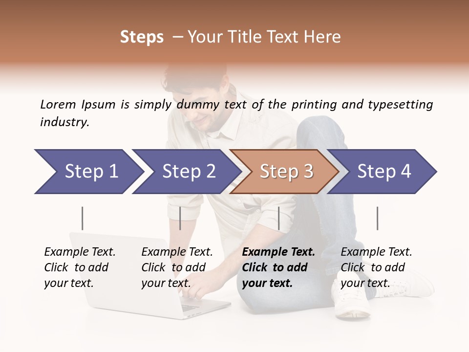 Young  Working PowerPoint Template