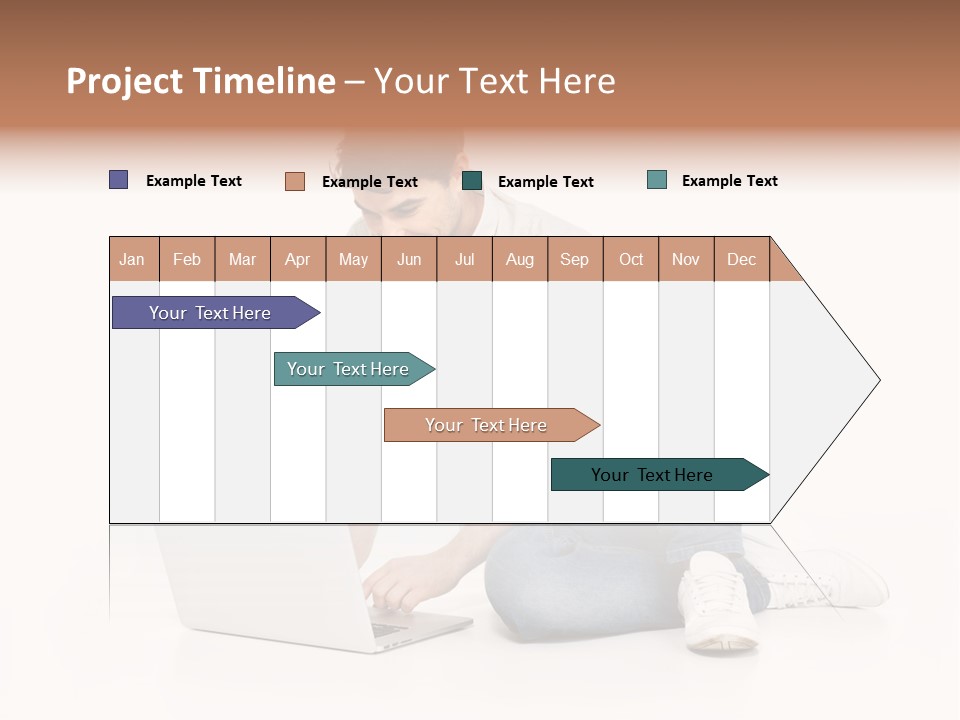Young  Working PowerPoint Template
