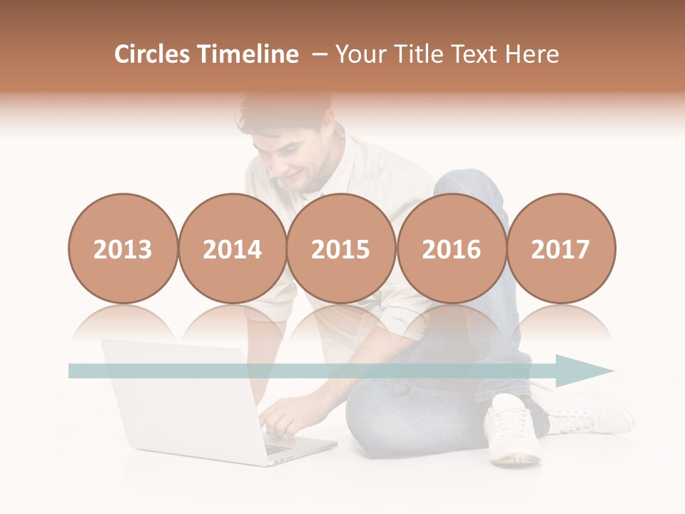 Young  Working PowerPoint Template
