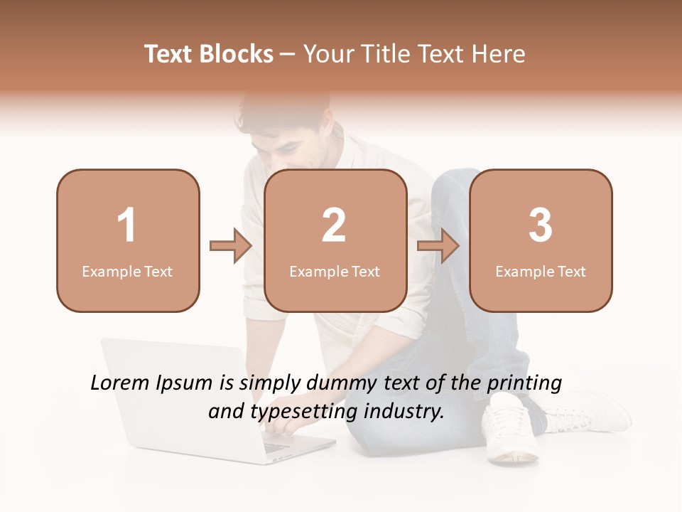 Young  Working PowerPoint Template