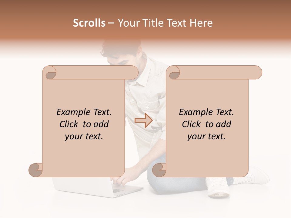 Young  Working PowerPoint Template