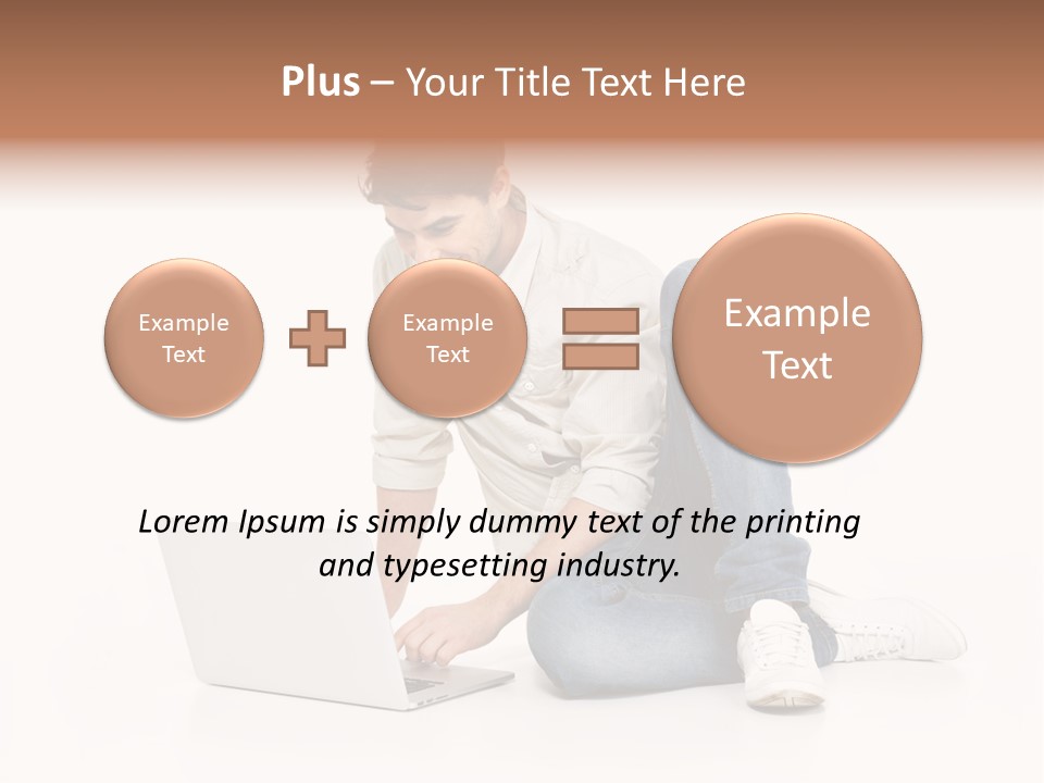 Young  Working PowerPoint Template